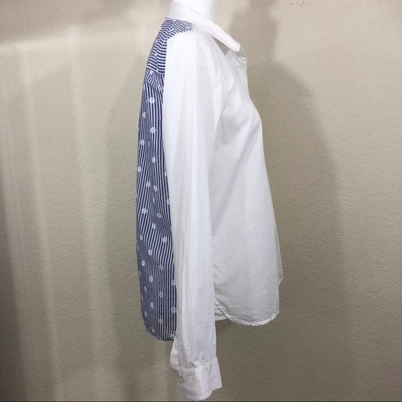 Madewell polka dot button down top size medium - Picture 3 of 8